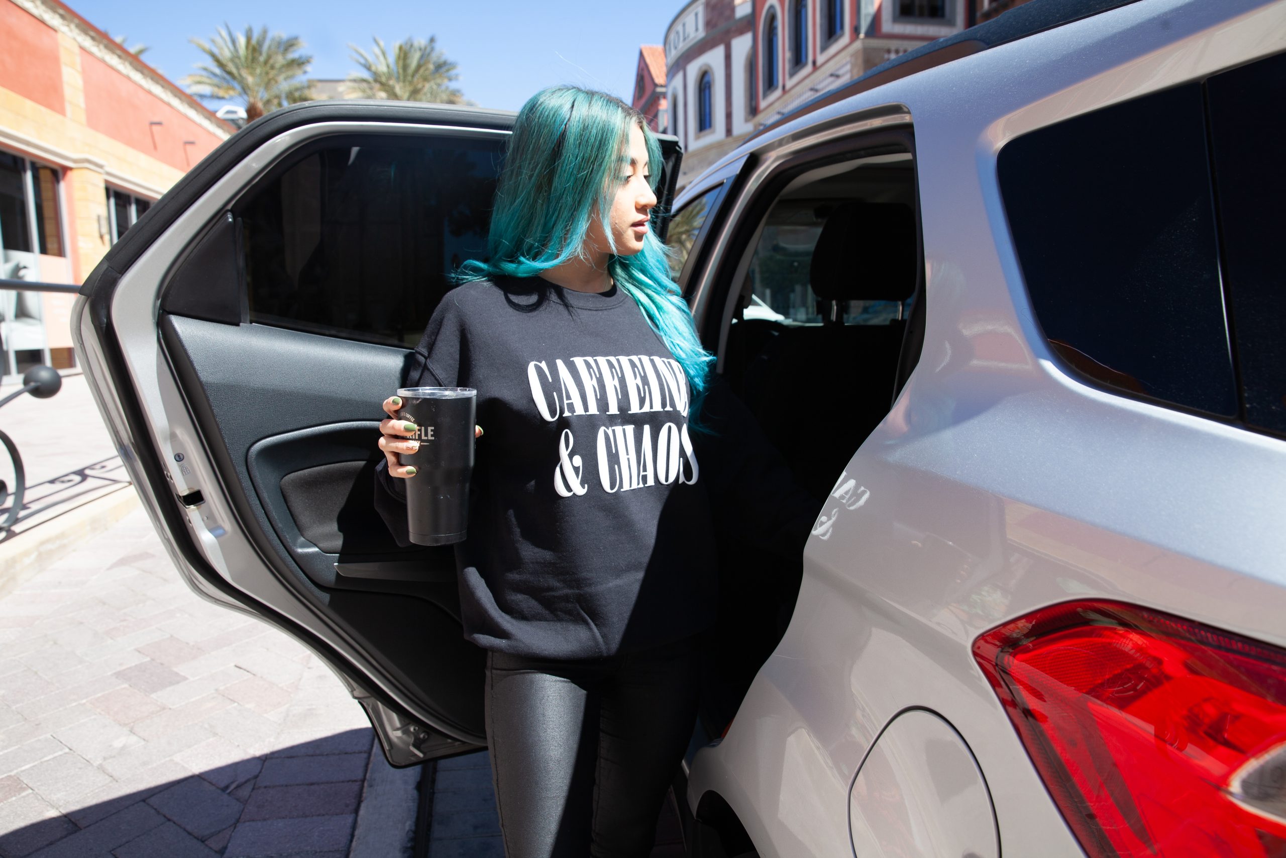 Sweatshirt Caffeine&Chaos - Image 2